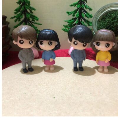 Miniature Professional Couple Fairy Garden Figurine (Resin Decor)