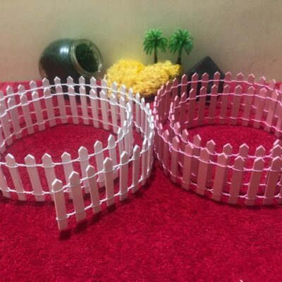Miniature Fence Big for Fairy Garden (Resin Decor)