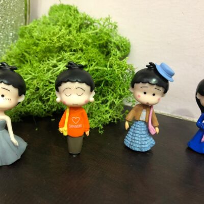 Miniature Girl in Party Dress Doll for Fairy Garden (Resin Decor)