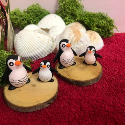 Miniature Penguin Set Fairy Fairy Garden Figurine (Resin Decor)
