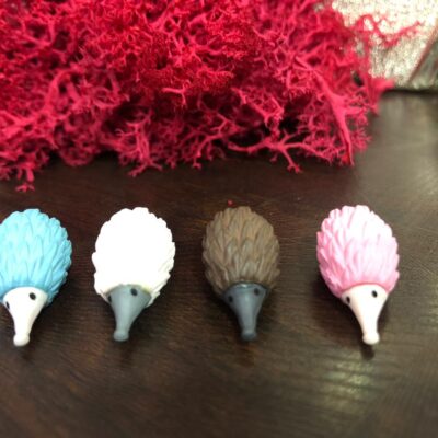 Miniature Porcupine Colour Fairy Garden Figurine (Resin Decor)