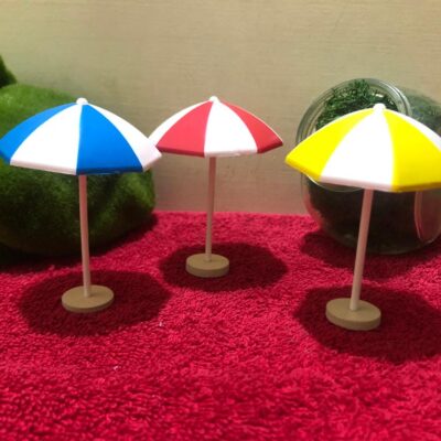 Miniature Umbrella Fairy for Beach Scene (Resin Decor)