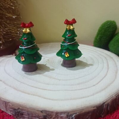 Miniature Christmas Tree Design 2 for Fairy Garden (Resin Decor)