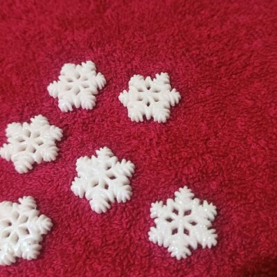 Miniature Christmas Snowflakes for Fairy Garden (Resin Decor)