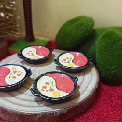 Miniature Soup Bowl for Dollhouse Kitchen (Resin Decor)