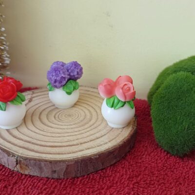 Miniature Flower Pot (New Style) for Desk & Fairy Garden (Resin Decor)