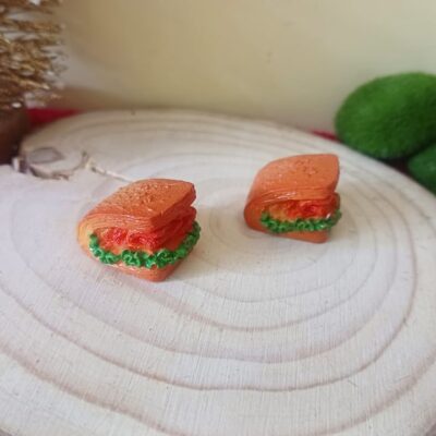 Miniature Sandwich for Dollhouse Kitchen (Resin Decor)