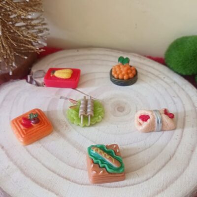 Miniature Food Items for Dollhouse Kitchen (Resin Decor)