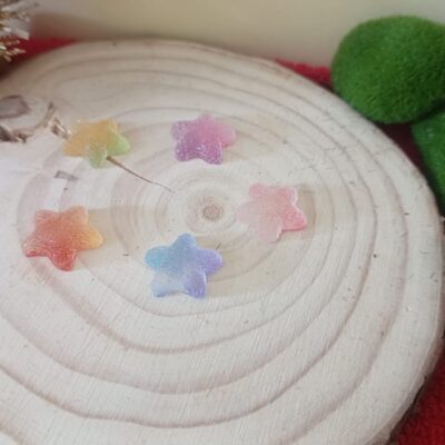 Miniature Sugar Candy Star for Dollhouse Kitchen (Resin Decor)