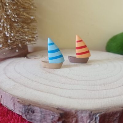 Miniature Boat Mini for Fairy Garden (Resin Decor)