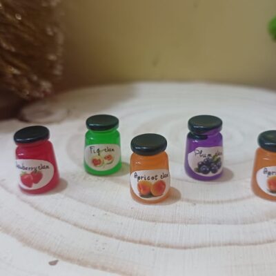 Miniature Jam Jar for Dollhouse Kitchen (Resin Decor)