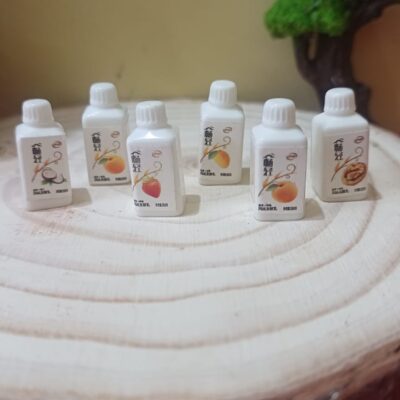 Miniature Apricot, Mango, Peach ,Strawberry, Shale Bottle- Food for Dollhouse Kitchen