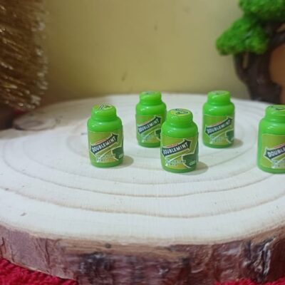Miniature Mint Pill Box for Dollhouse Kitchen (Resin Decor)