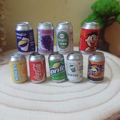 Miniature Cold Drink Can for Dollhouse Kitchen (Resin Decor)