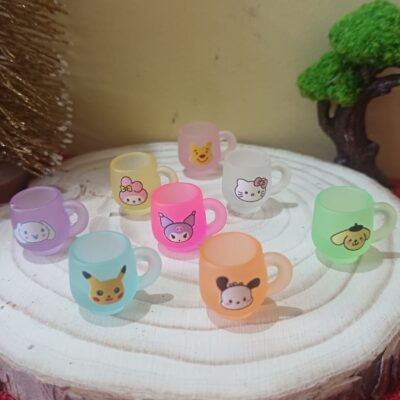Miniature Colourful Cup for Dollhouse Kitchen (Resin Decor)