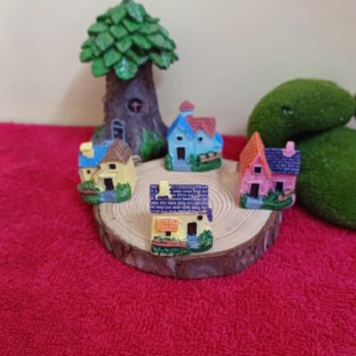 Miniature Brick Villa(Size 3 Cm Height) for Fairy Garden (Resin Decor)