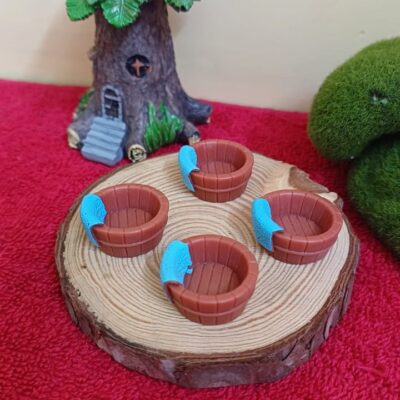 Miniature Washing Tub for Dollhouse Kitchen (Resin Decor)