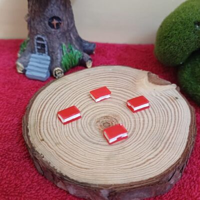 Miniature Closed Book for Fairy Garden (Resin Decor)