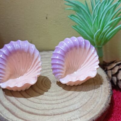 Miniature Seashell Pink and Purple for Beach Scene (Resin Decor)