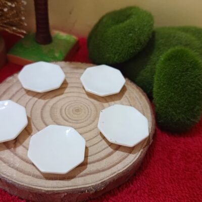 Miniature Octagon Plate for Dollhouse Kitchen (Resin Decor)