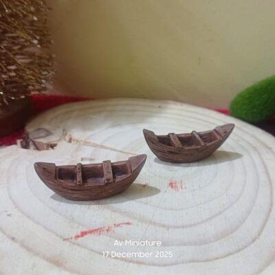 Miniature Boat Design 3 for Fairy Garden (Resin Decor)