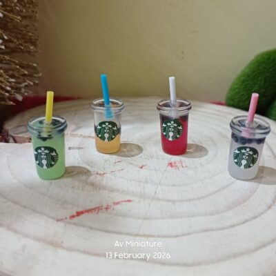 Miniature Mojito Glass Style 2 for Dollhouse Kitchen (Resin Decor)