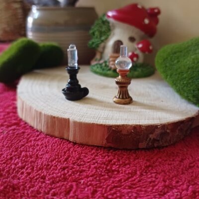 Miniature Garden Lamp for Desk (Resin Decor)