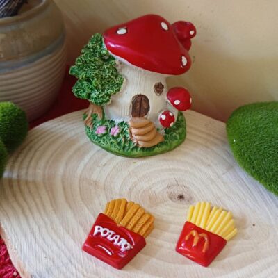 Miniature Fries for Dollhouse Kitchen (Resin Decor)