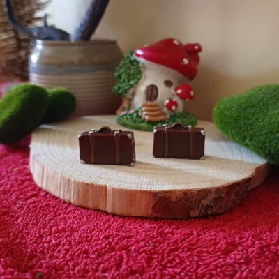 Miniature Briefcase Accessories for Desk (Resin Decor)