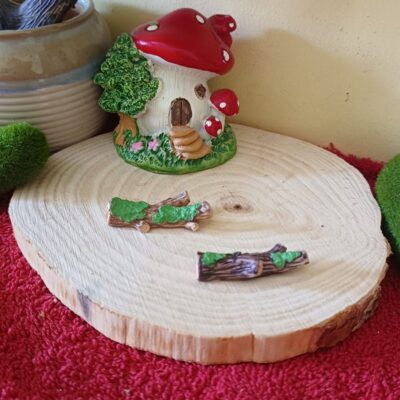 Miniature Tree Log for Fairy Garden (Resin Decor)