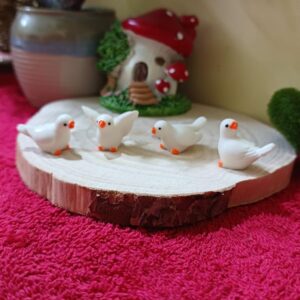 Bird white set of 4