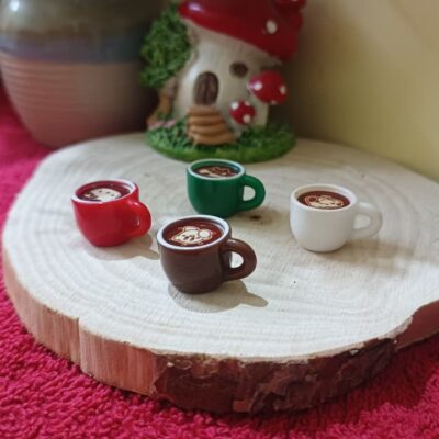 Miniature Coffee Cup for Dollhouse Kitchen (Resin Decor)
