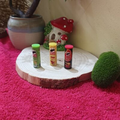 Miniature Pringles Chips New Toy for Dollhouse Kitchen (Resin Decor)