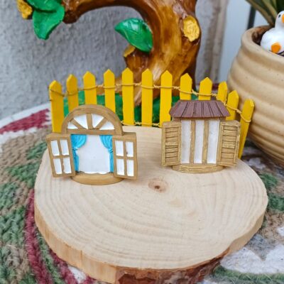 Handcrafted Window design no 1 miniature for fairy gardens