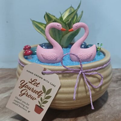 Handcrafted Eternal Love miniature for fairy gardens