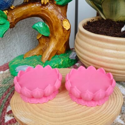 Handcrafted lotus flower big miniature for fairy gardens