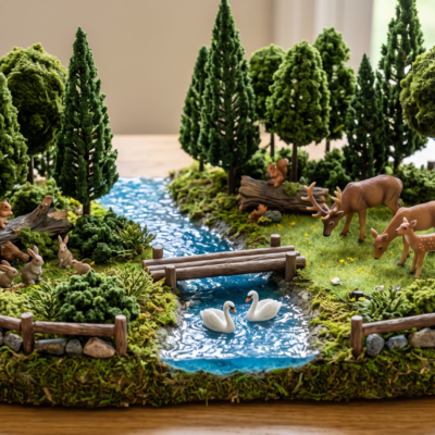 Forest wildlife DIY miniature animal garden kit