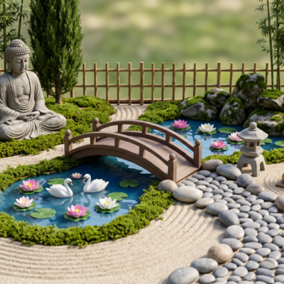 Mindfulness meditation garden DIY miniature kit