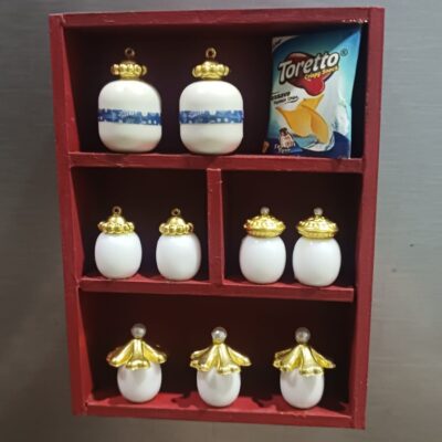 Miniature Kitchen Container Fridge Magnets for Desk (Resin Decor)
