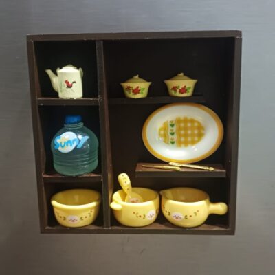 Miniature Yellow Theme Fridge Magnets for Desk (Resin Decor)