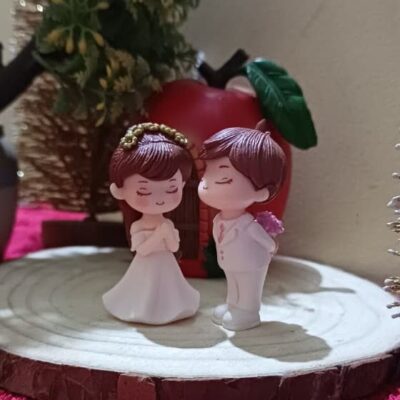 Wedding Couple with Bouquet